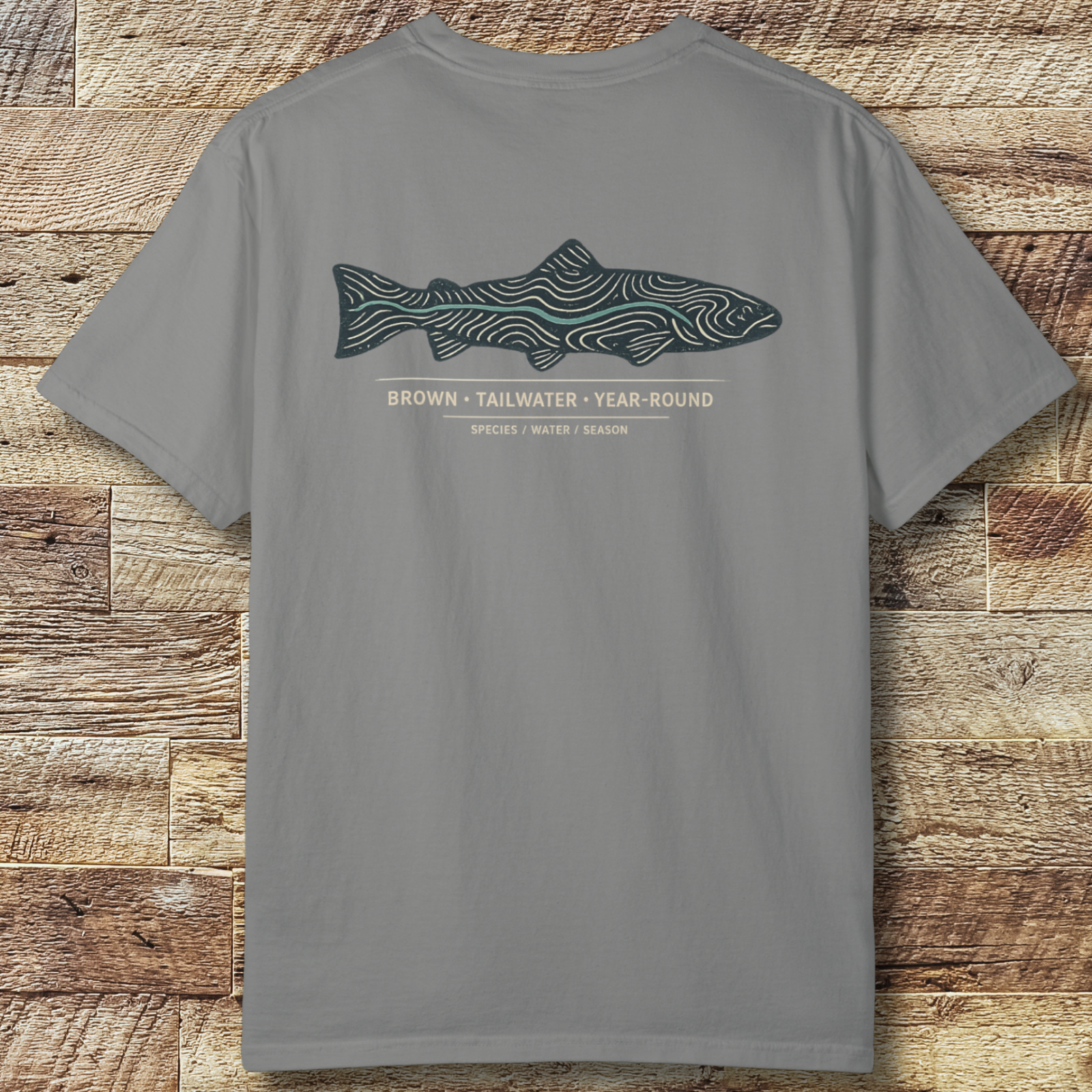 Brown Trout Topography T-Shirt