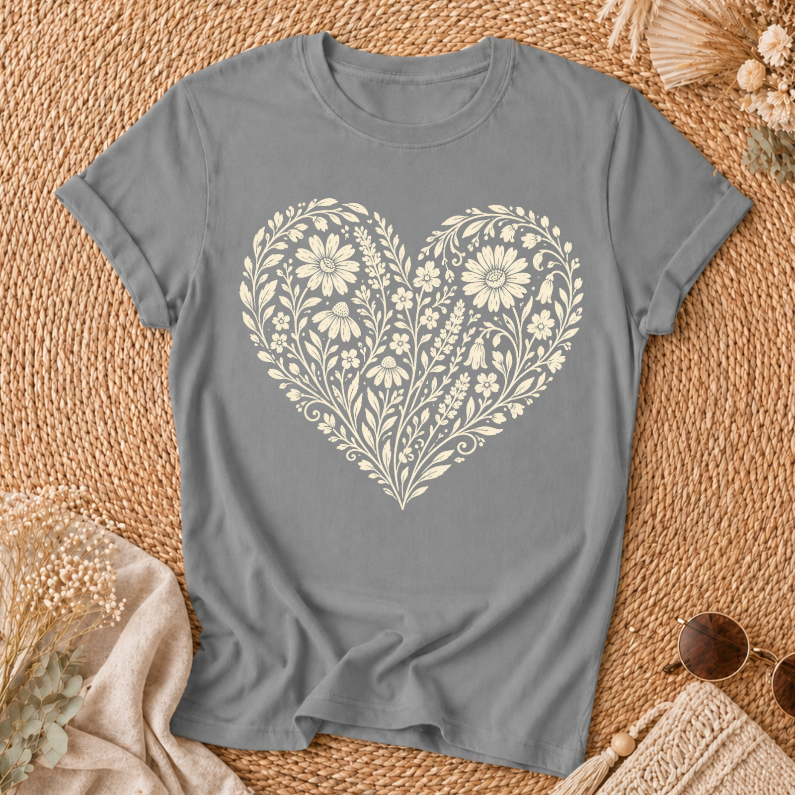 Heart Of Flowers T-shirt