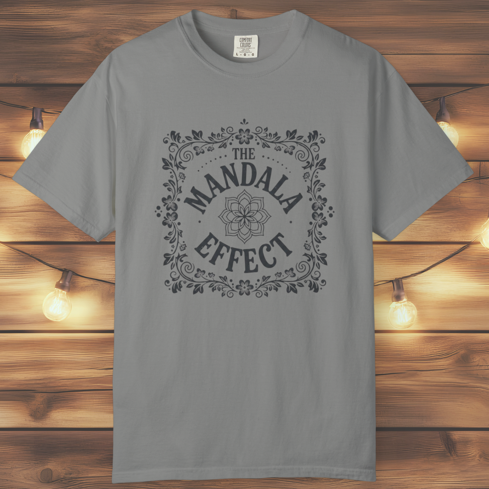 Mandala Effect Floral Retro T-Shirt