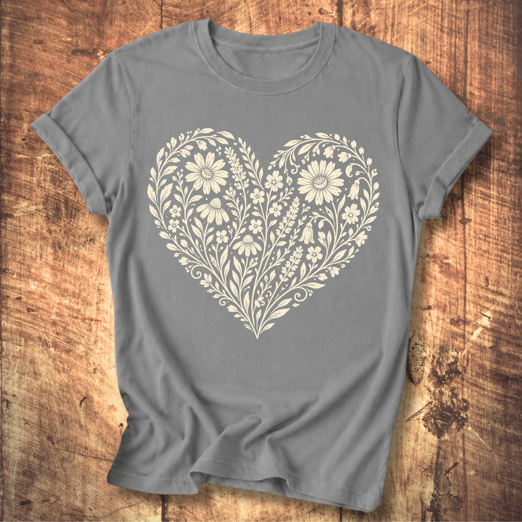 Heart Of Flowers T-shirt