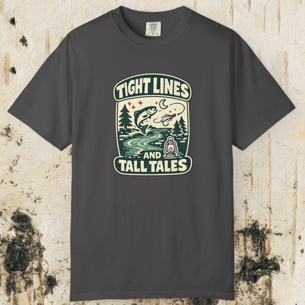 Tight Lines and Tall Tales Fishing T-Shirt