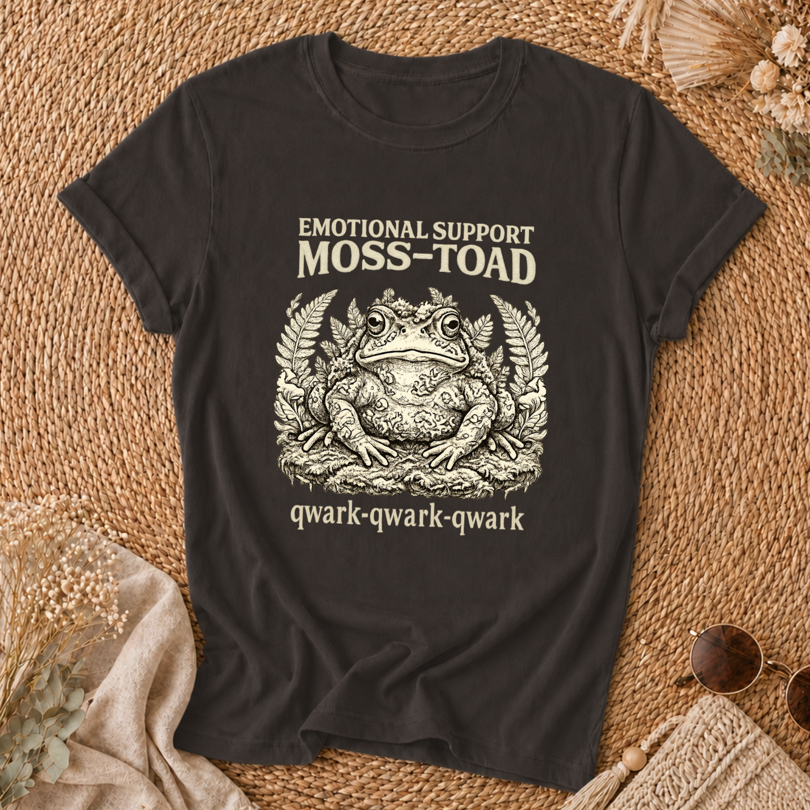 Emotional Support Moss-Toad T-Shirt