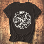 Camp TV Linocut T-shirt
