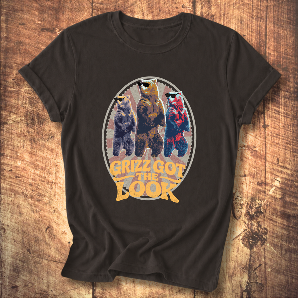 Grizzly Trio “Grizz Got the Look” Graphic T-Shirt