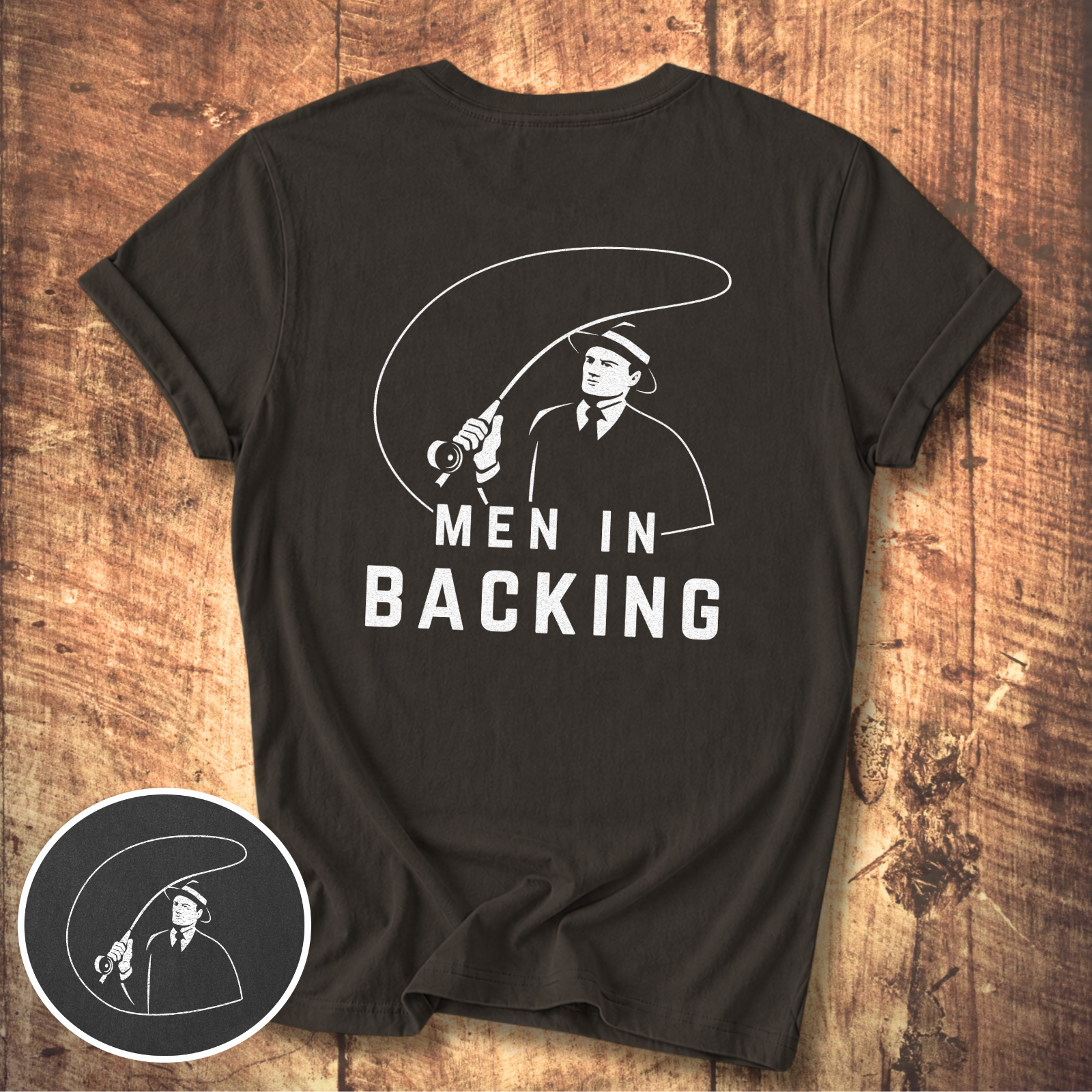 Men in Backing T-Shirt