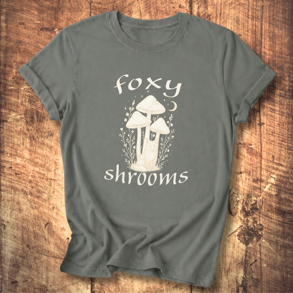 Foxy Shrooms Vintage Tattoo T-Shirt