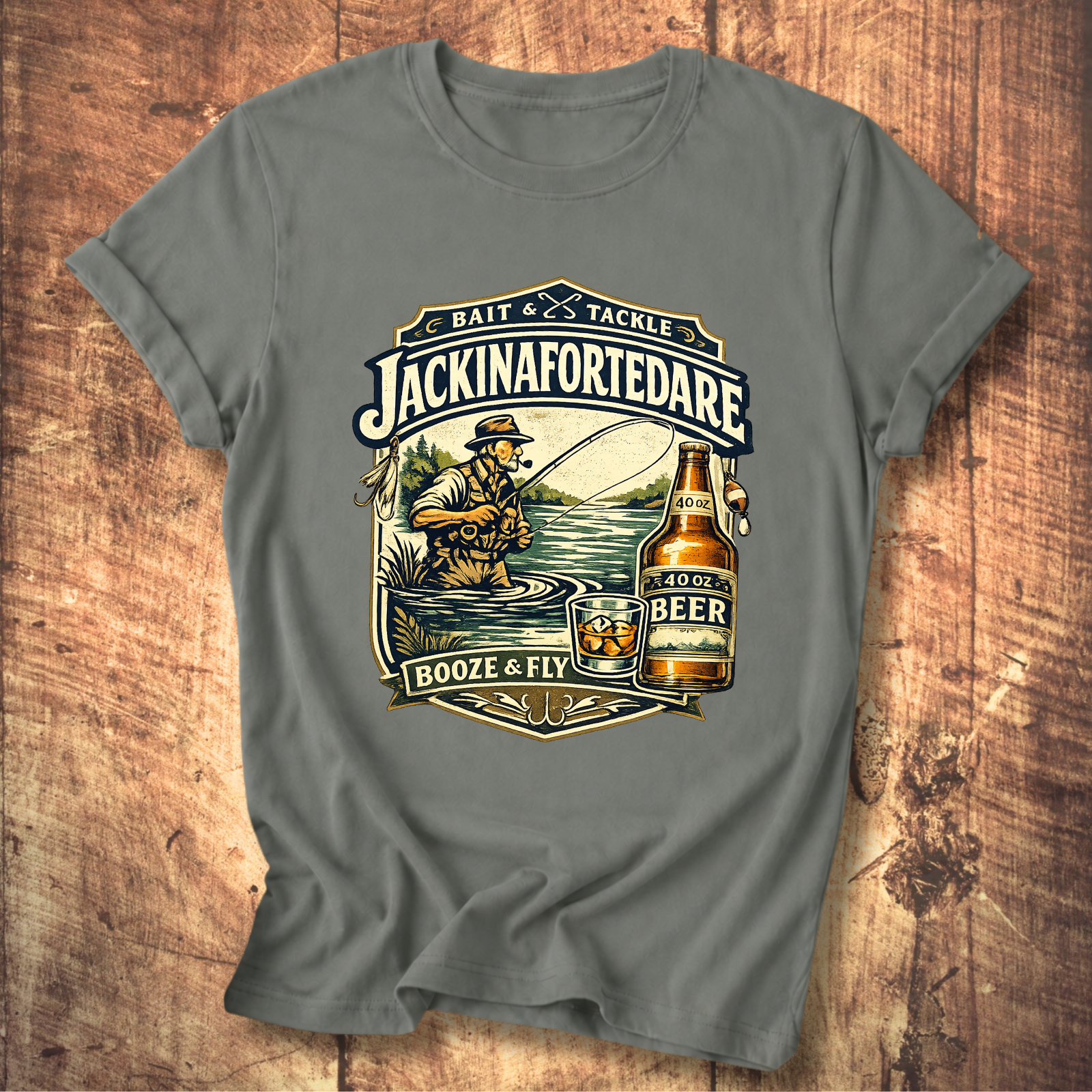 Jackinafortedare Vintage Bait & Tackle Tee