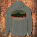 Trout Silhouette Hoodie Back Print