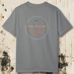 Hook Sets Are Free Fishing Back Print T-Shirt | Garment-Dyed Unisex Tee