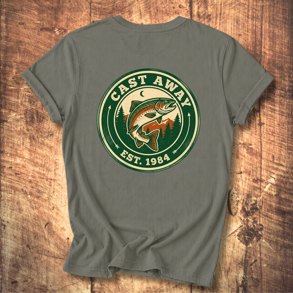 Cast Away Fishing Logo T-Shirt
