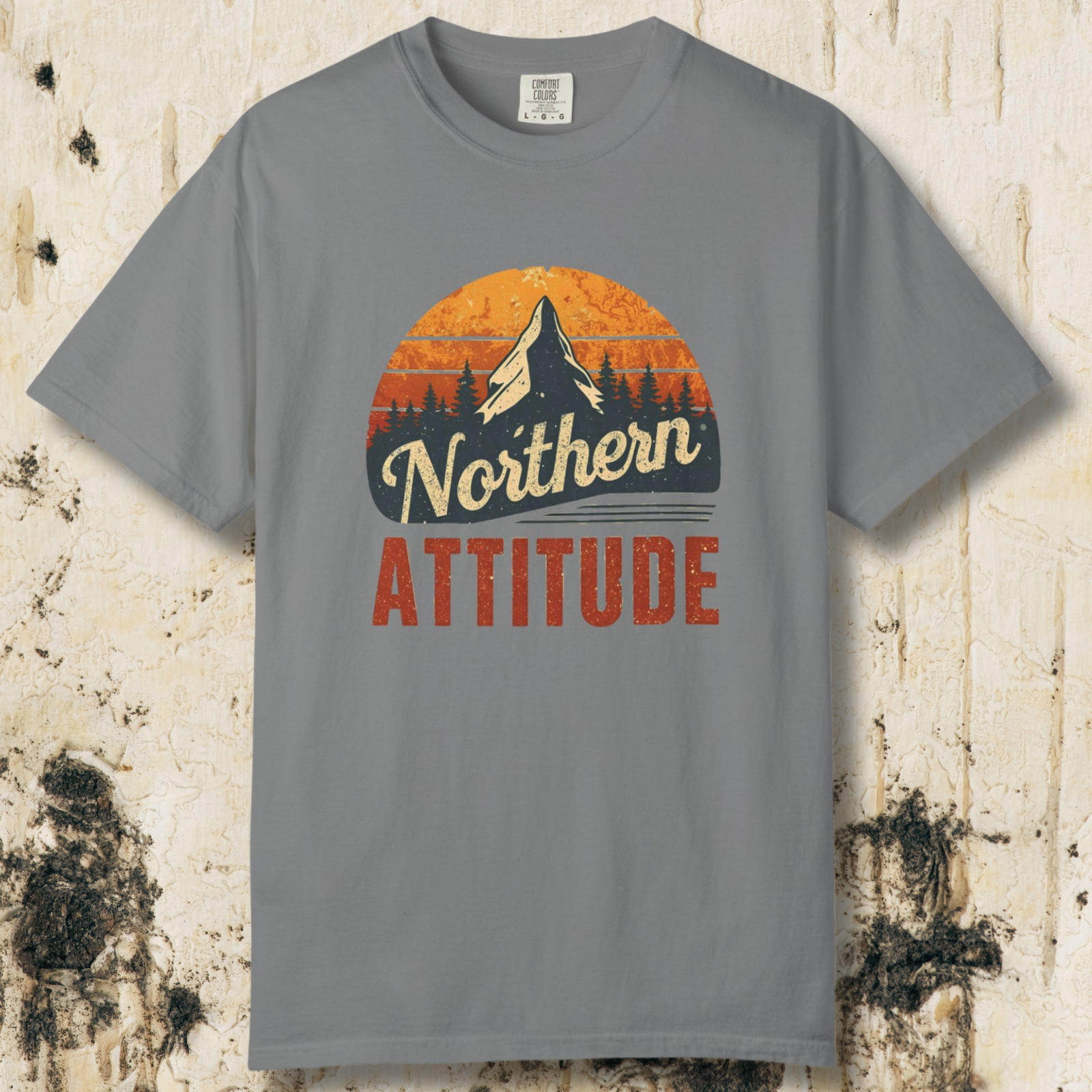 Northern Attitude Retro Mountain T-Shirt | Comfort Colors Graphic Tee