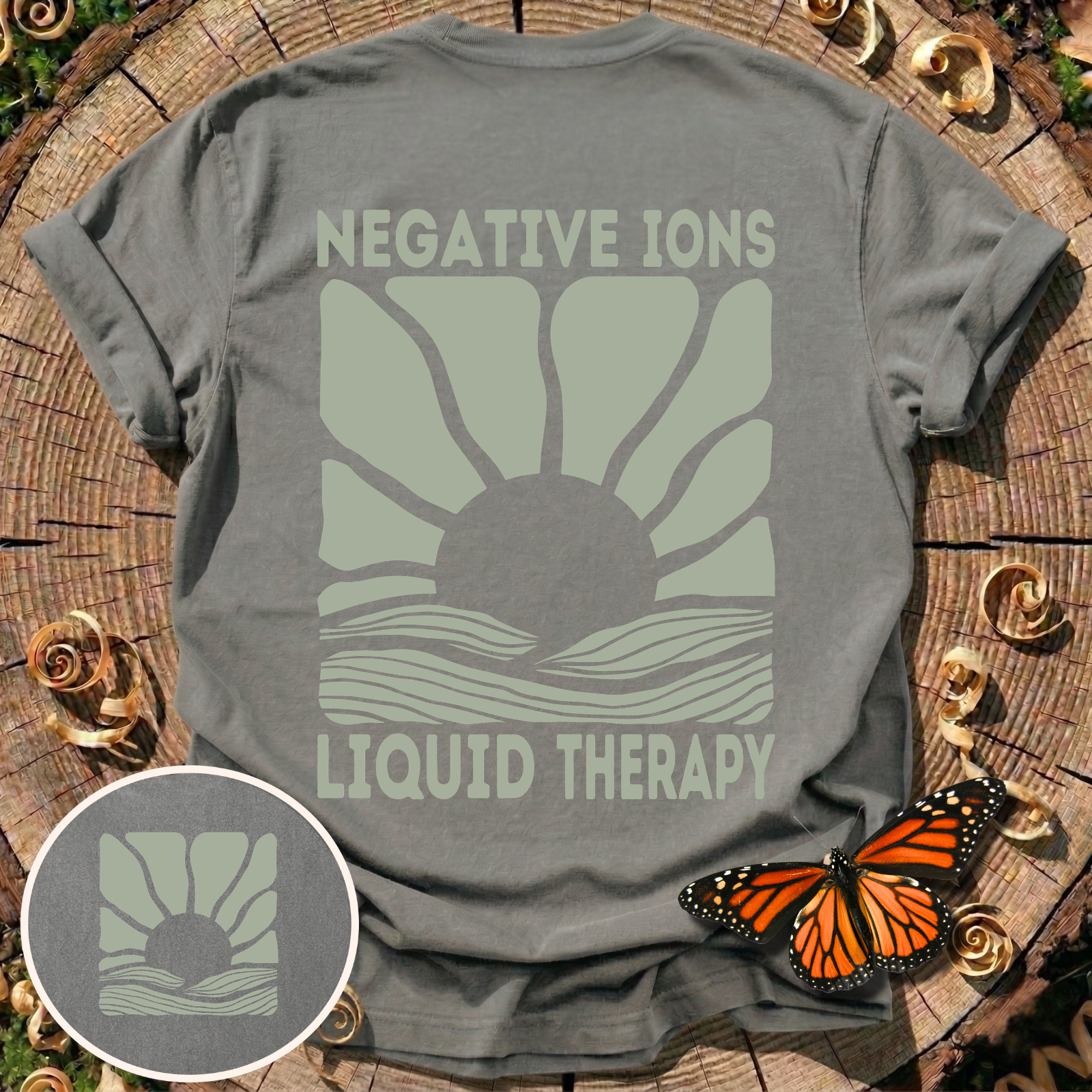 Negative Ions Liquid Therapy T-Shirt