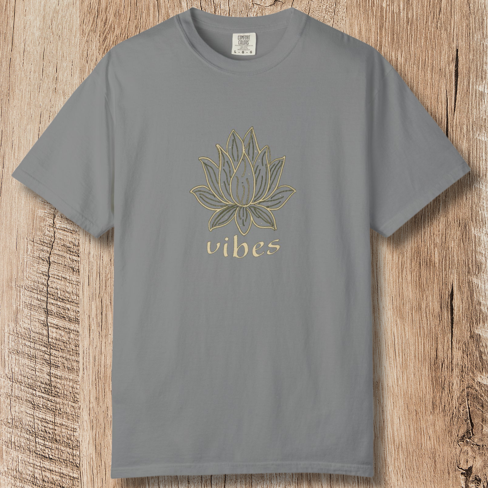 Vibe Lotus T-Shirt — Botanical Graphic Tee