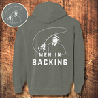 Men in Backing Hoodie (Front + Back)