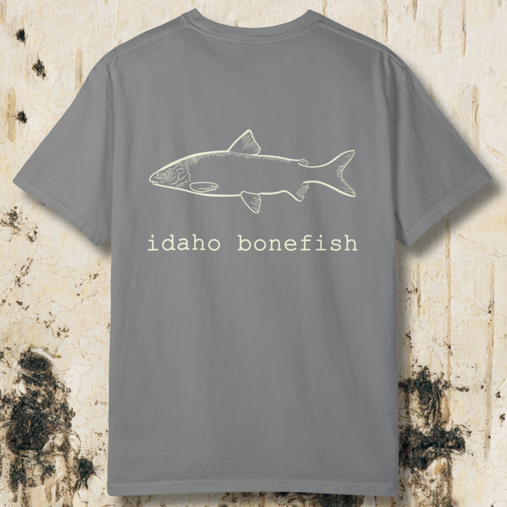 Idaho Bonefish Back Print T-Shirt — Vintage Fishing Graphic Tee