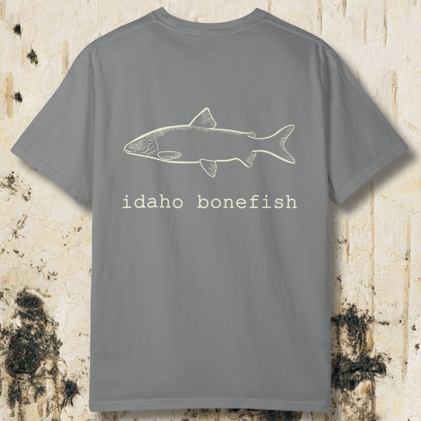 Idaho Bonefish Back Print T-Shirt — Vintage Fishing Graphic Tee