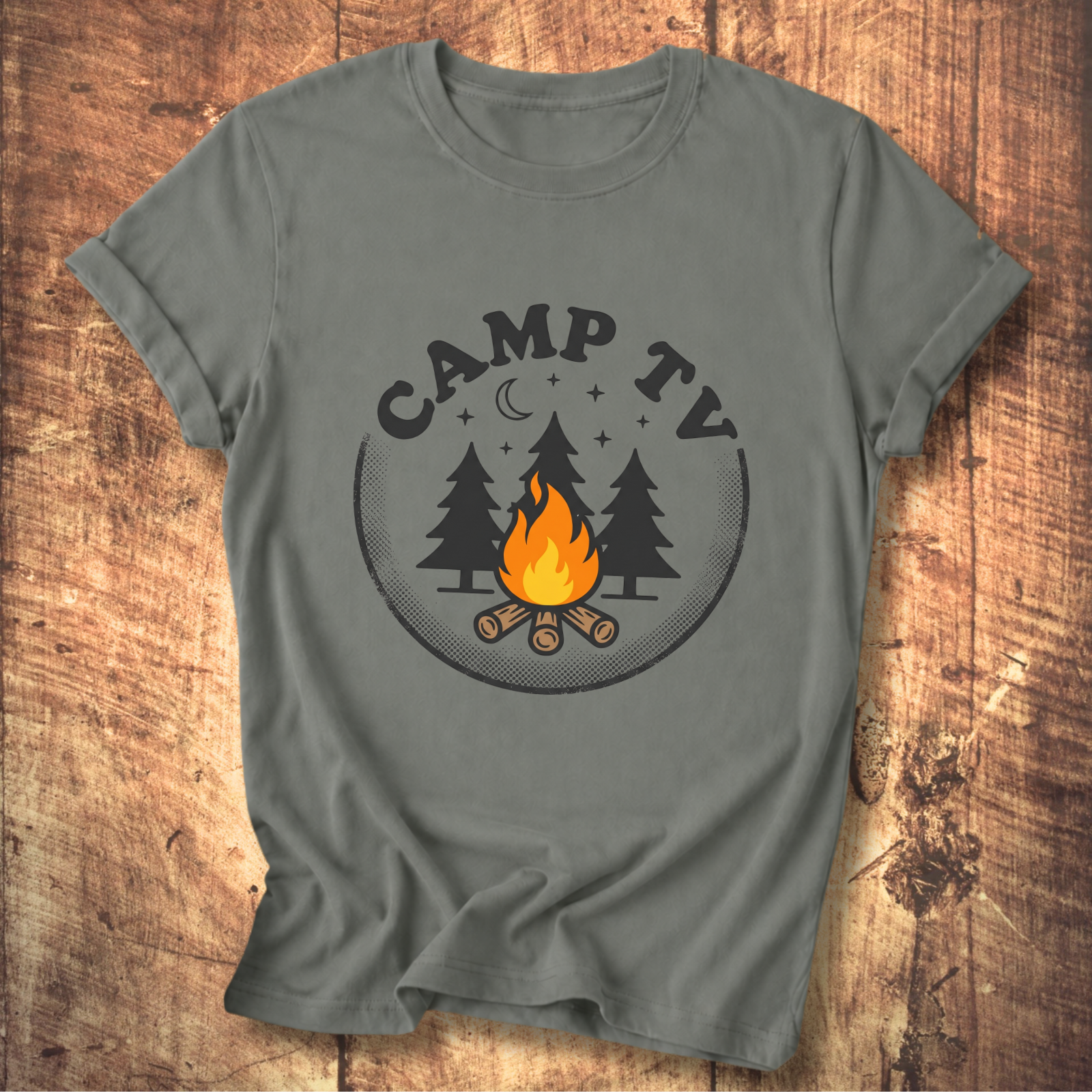 Camp TV Static Tee