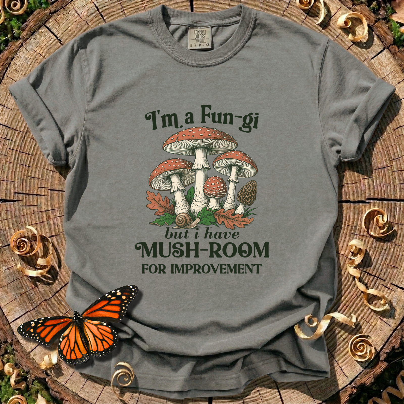 I'm a Fun-gi Vintage Mushroom Tee
