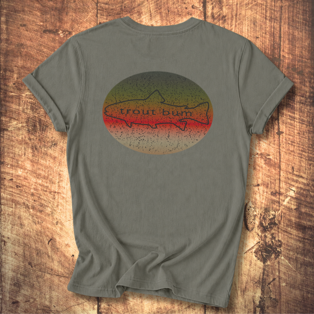Trout Bum Back Print Tee