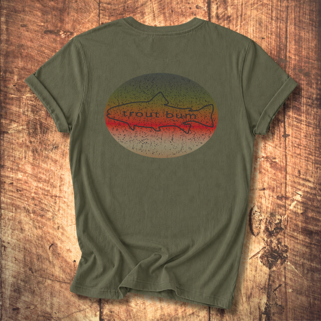 Trout Bum Back Print Tee