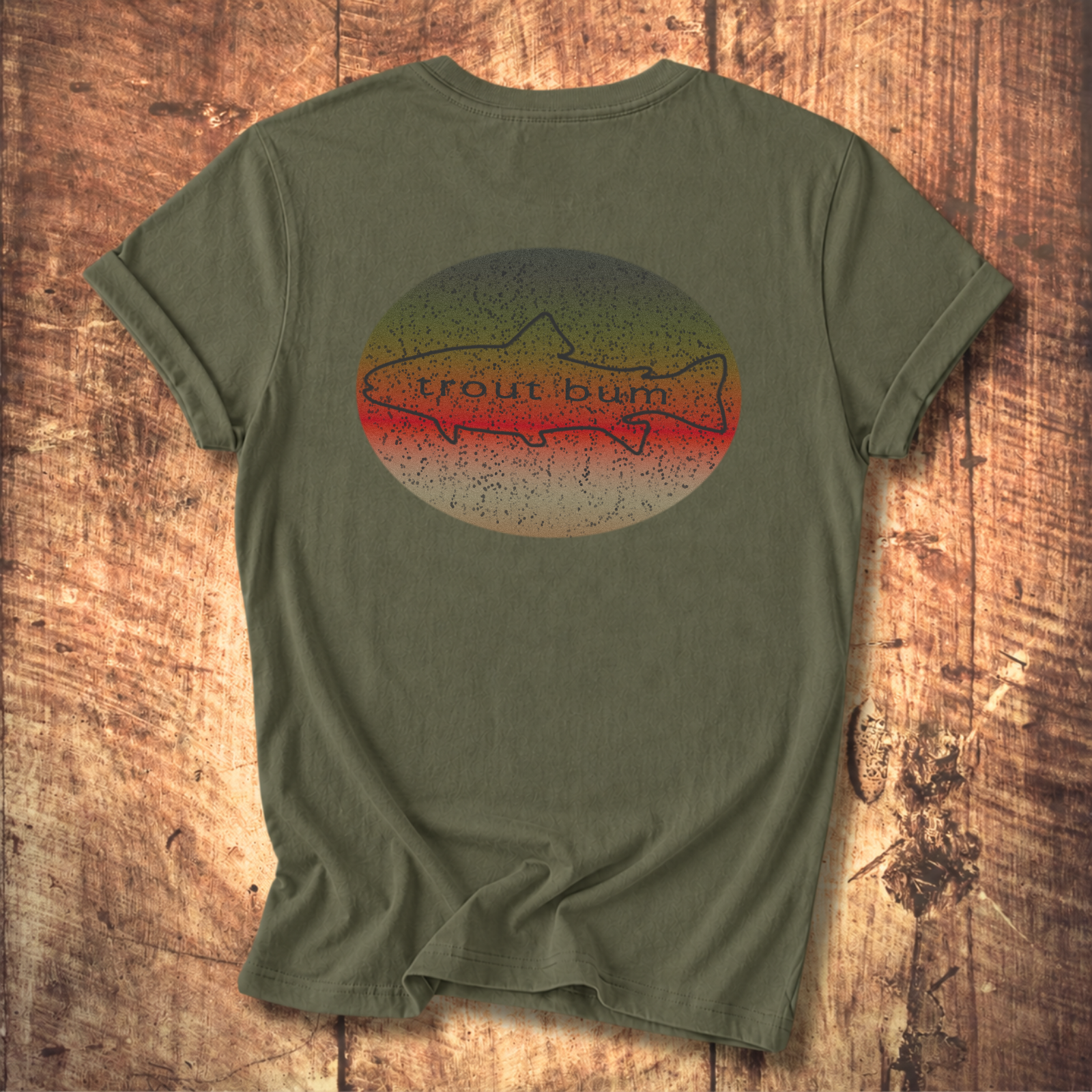 Trout Bum Back Print Tee