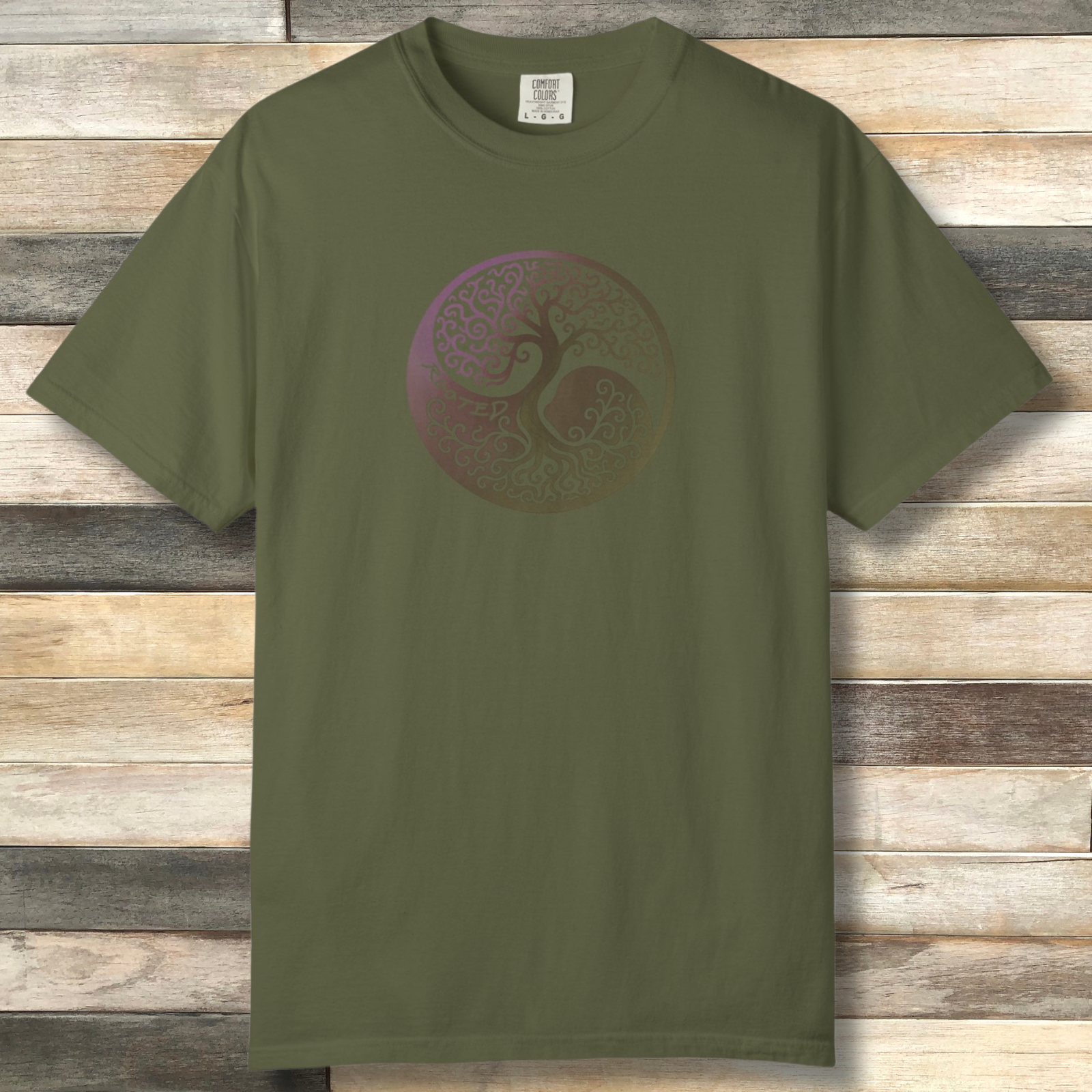 Rooted Yin Yang Tree T-Shirt — Boho Nature Graphic Tee