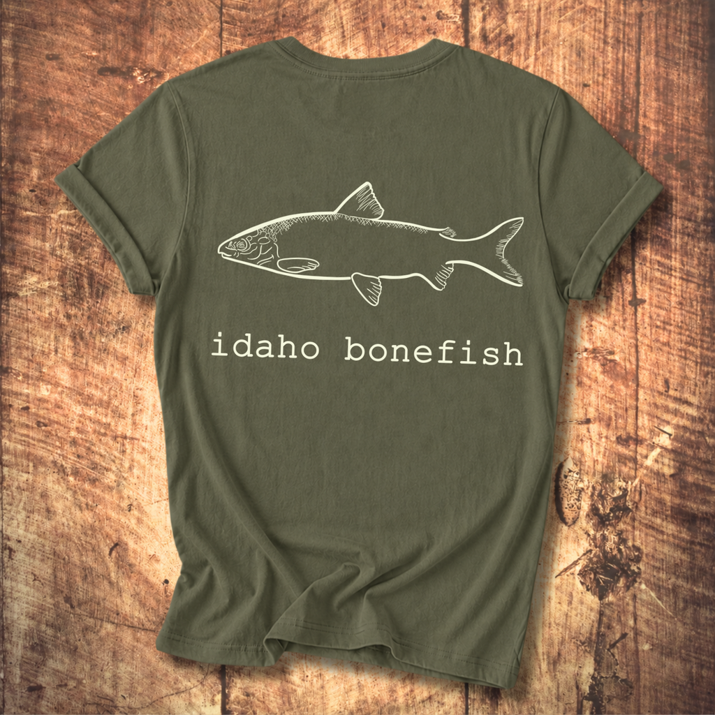 Idaho Bonefish Back Print T-Shirt
