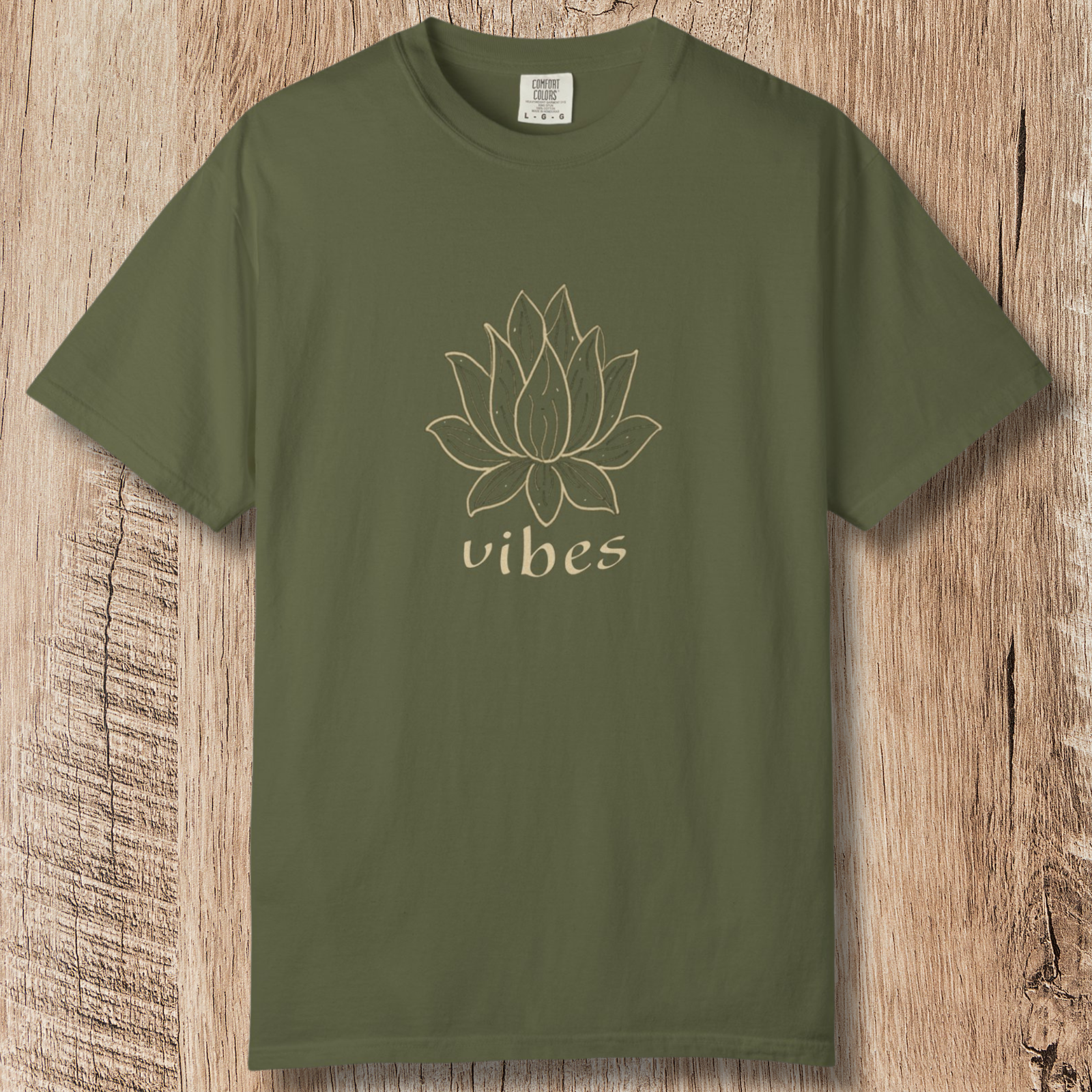 Vibe Lotus T-Shirt — Botanical Graphic Tee
