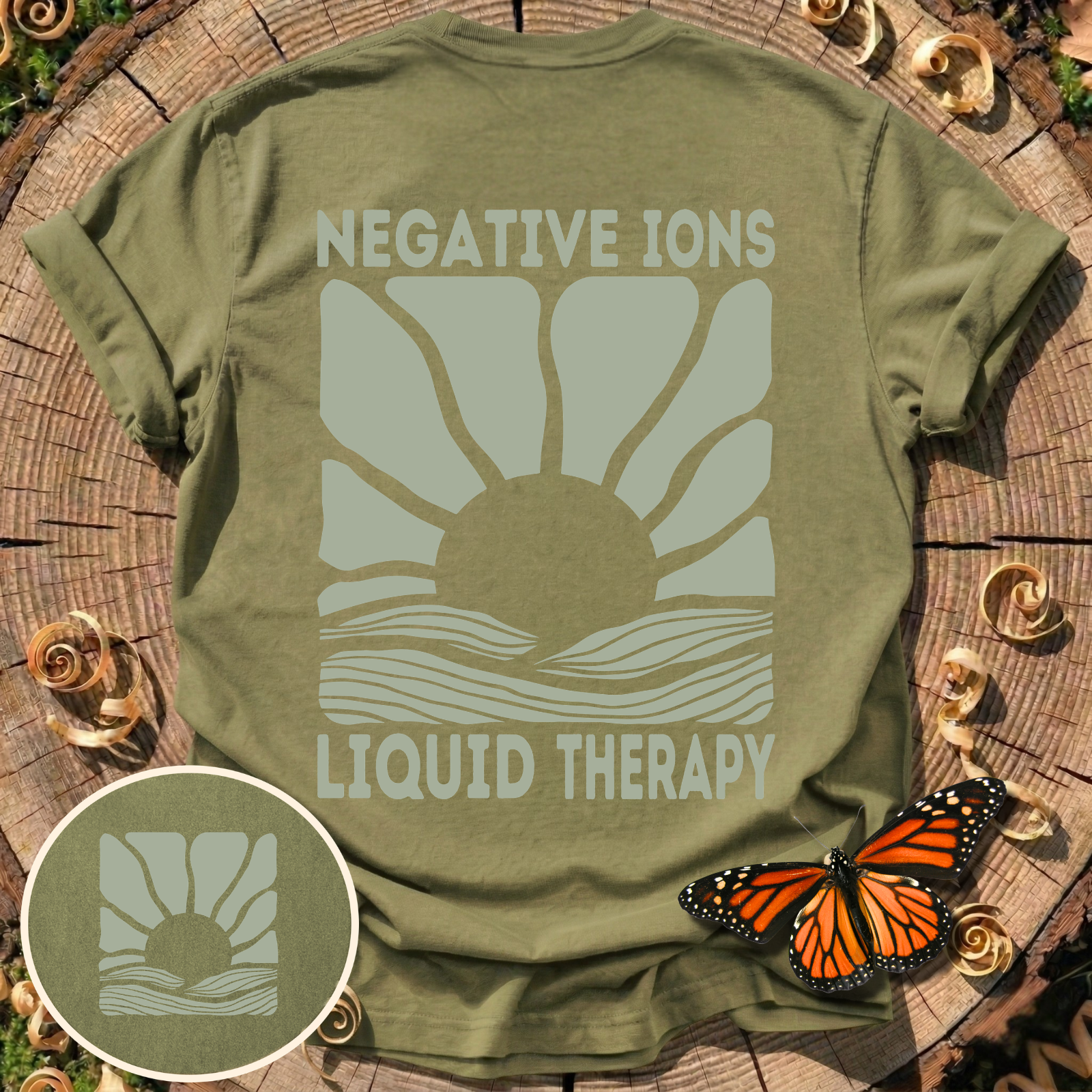 Negative Ions Liquid Therapy T-Shirt