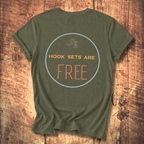 Hook Sets Are Free Fishing Back Print T-Shirt