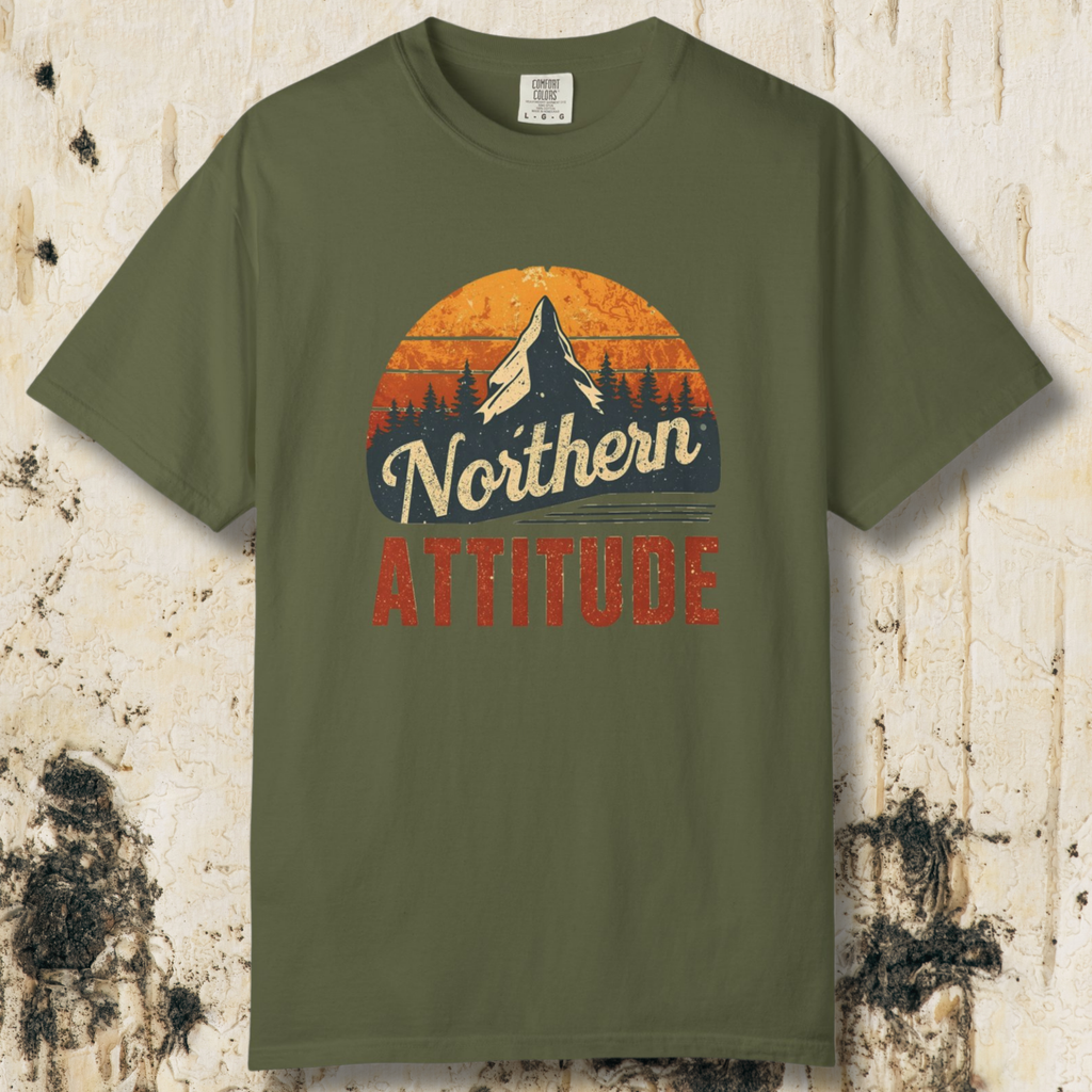 Northern Attitude Retro Mountain T-Shirt | Comfort Colors Graphic Tee