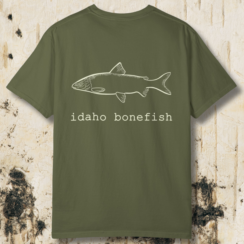 Idaho Bonefish Back Print T-Shirt — Vintage Fishing Graphic Tee