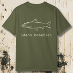 Idaho Bonefish Back Print T-Shirt — Vintage Fishing Graphic Tee