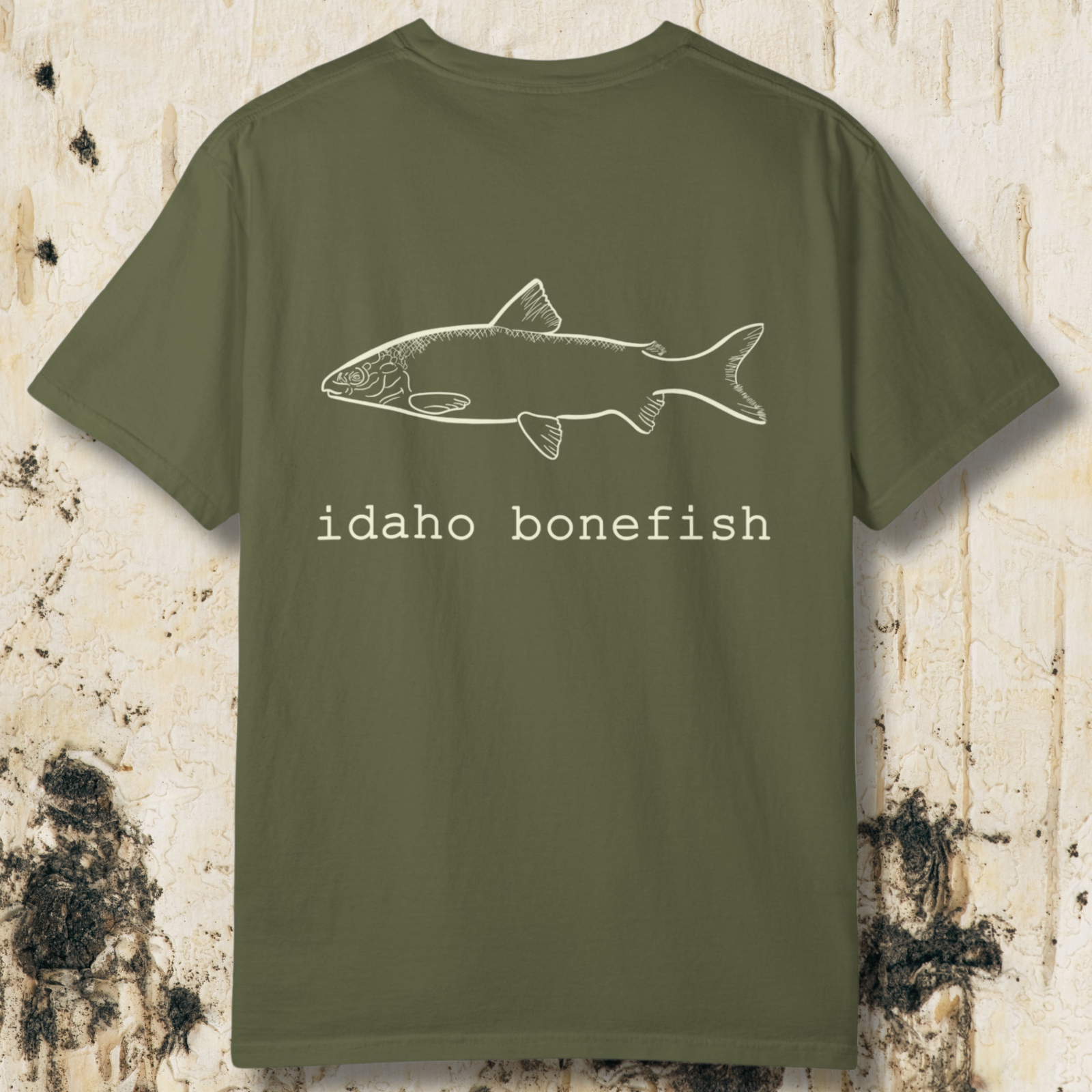 Idaho Bonefish Back Print T-Shirt — Vintage Fishing Graphic Tee