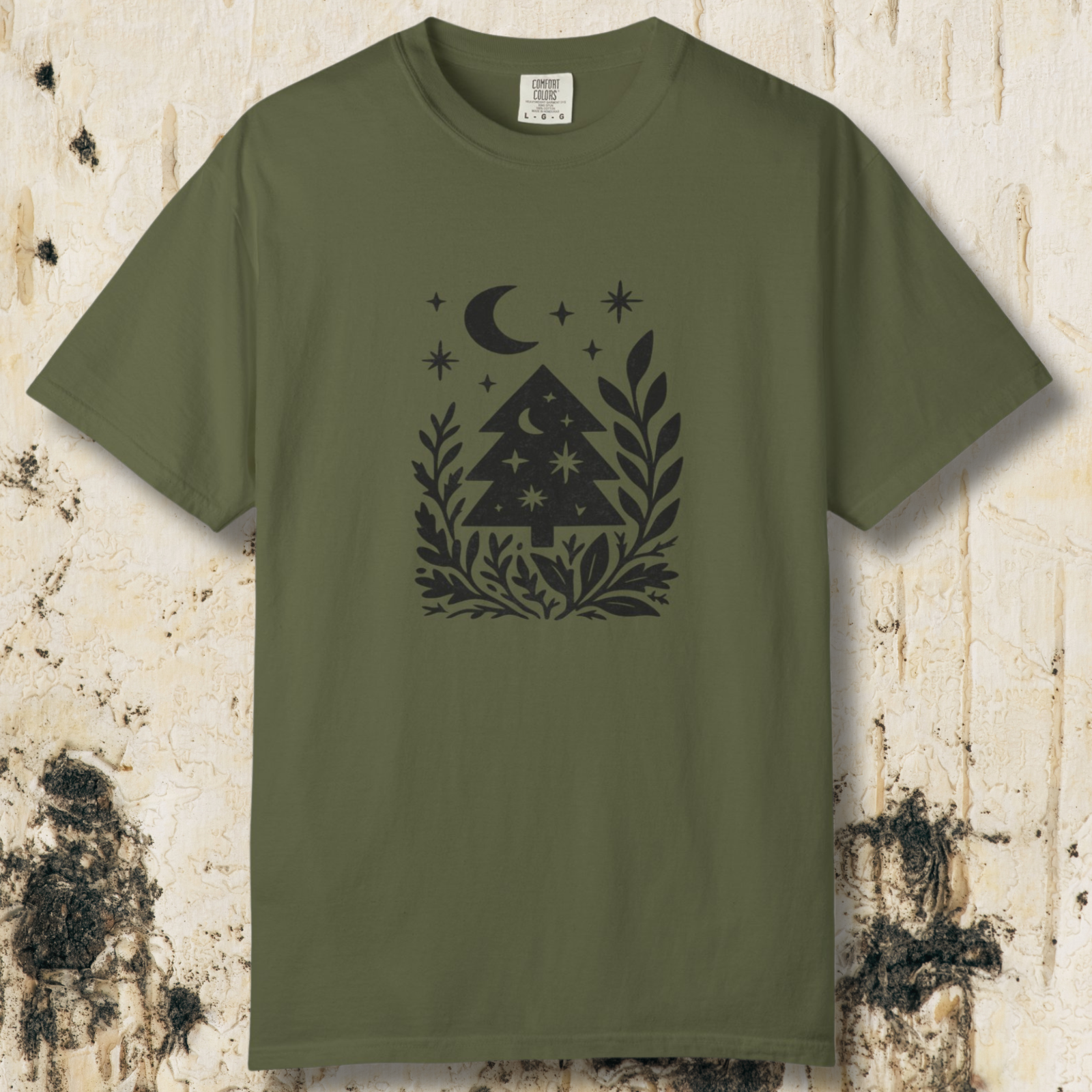 Midnight Forest T-Shirt | Moon and Pines Graphic Tee
