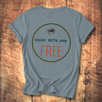 Hook Sets Are Free Fishing Back Print T-Shirt