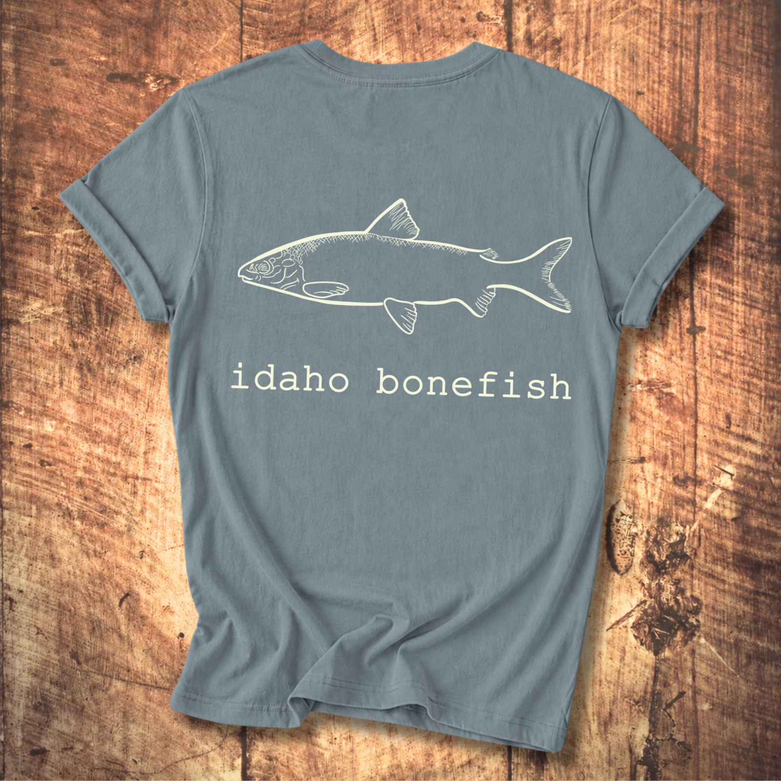 Idaho Bonefish Back Print T-Shirt