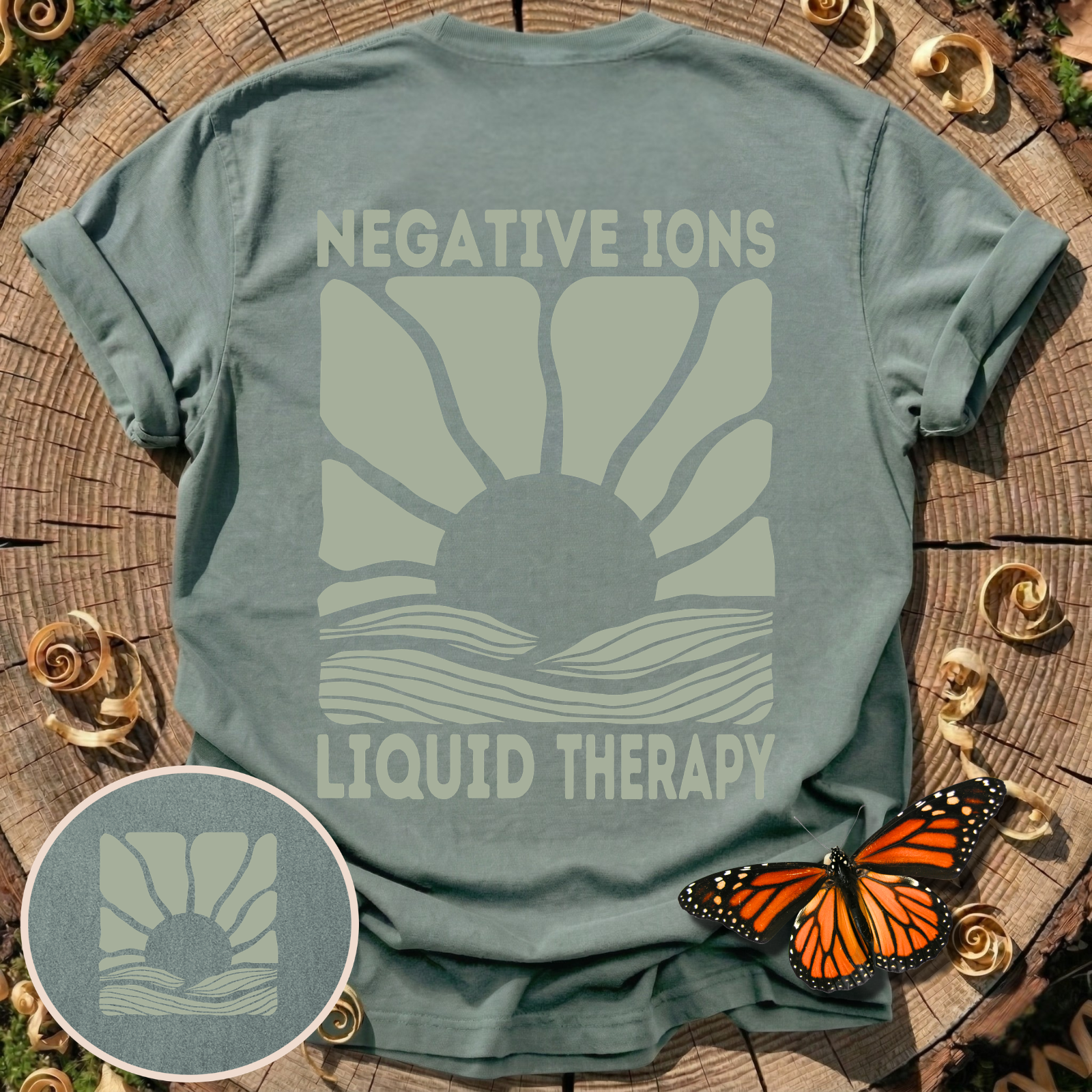 Negative Ions Liquid Therapy T-Shirt