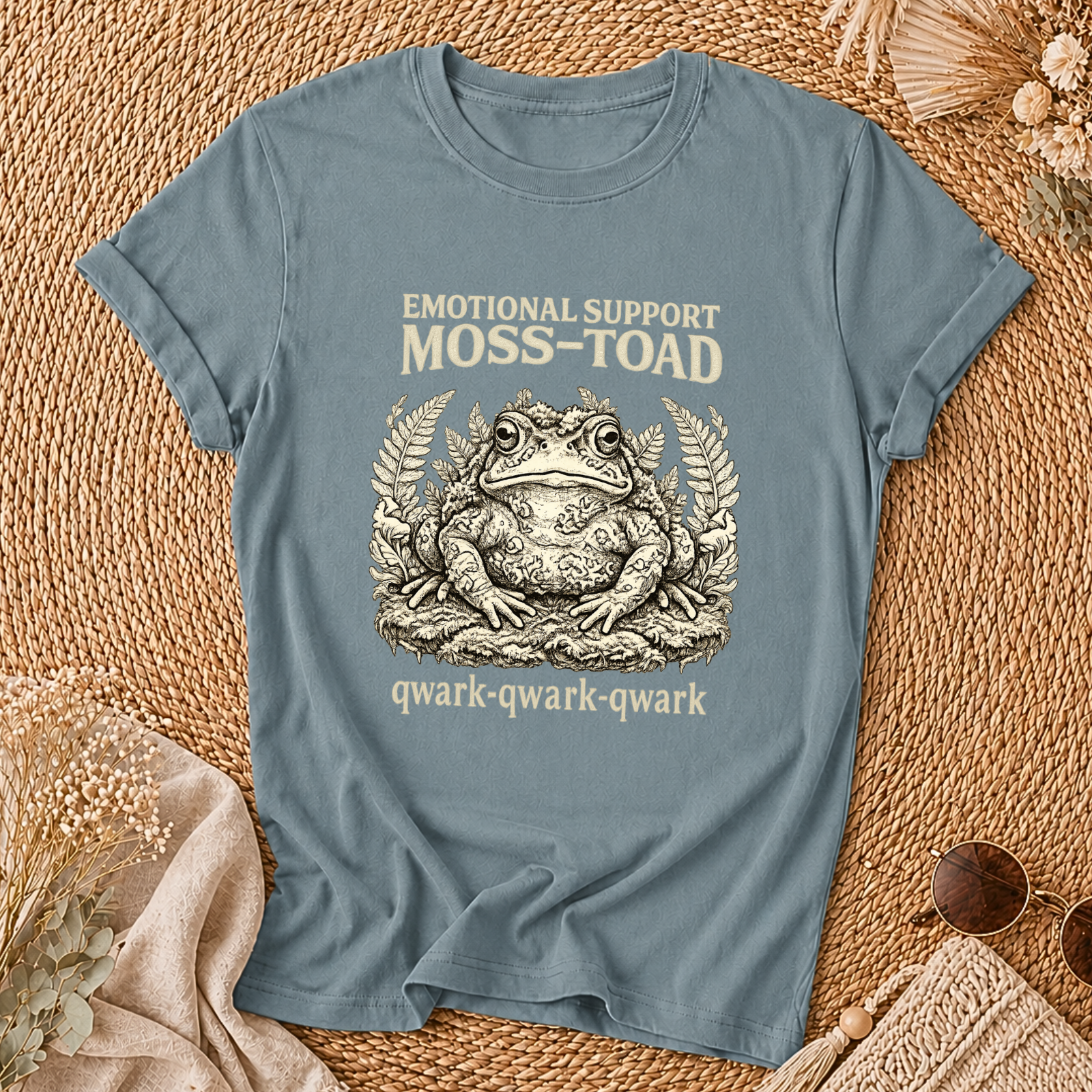 Emotional Support Moss-Toad T-Shirt