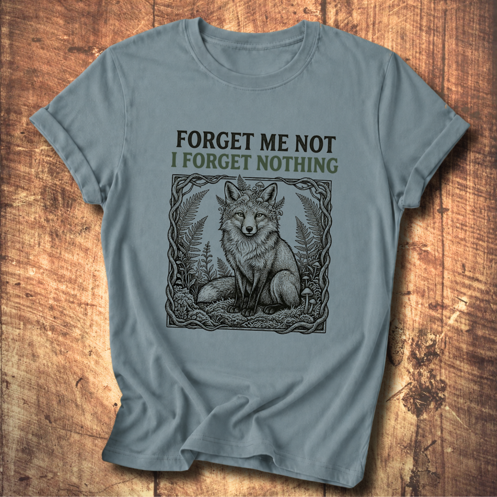 Forget Me Not Fox Tee