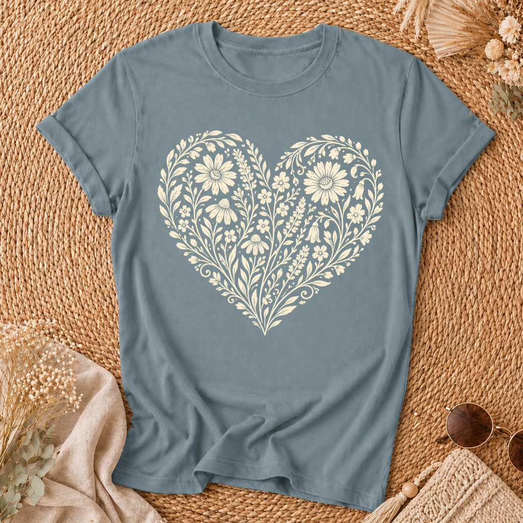Heart Of Flowers T-shirt