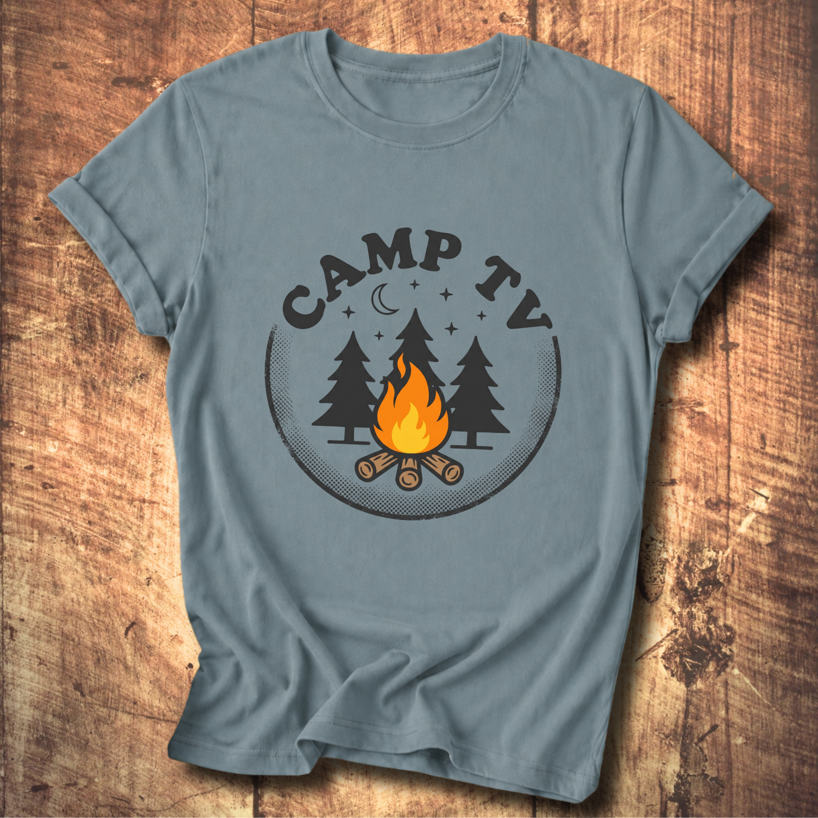 Camp TV Static Tee
