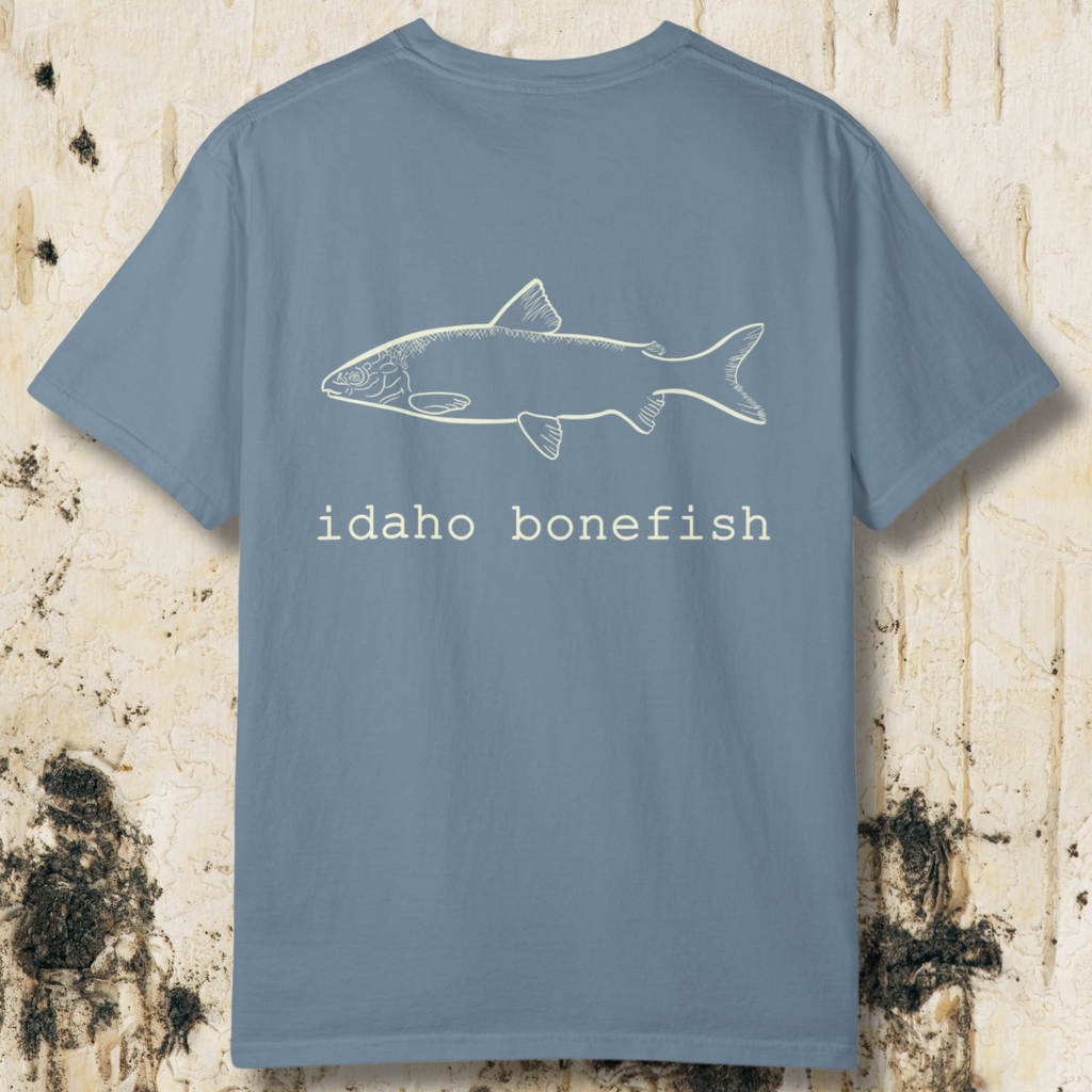Idaho Bonefish Back Print T-Shirt — Vintage Fishing Graphic Tee