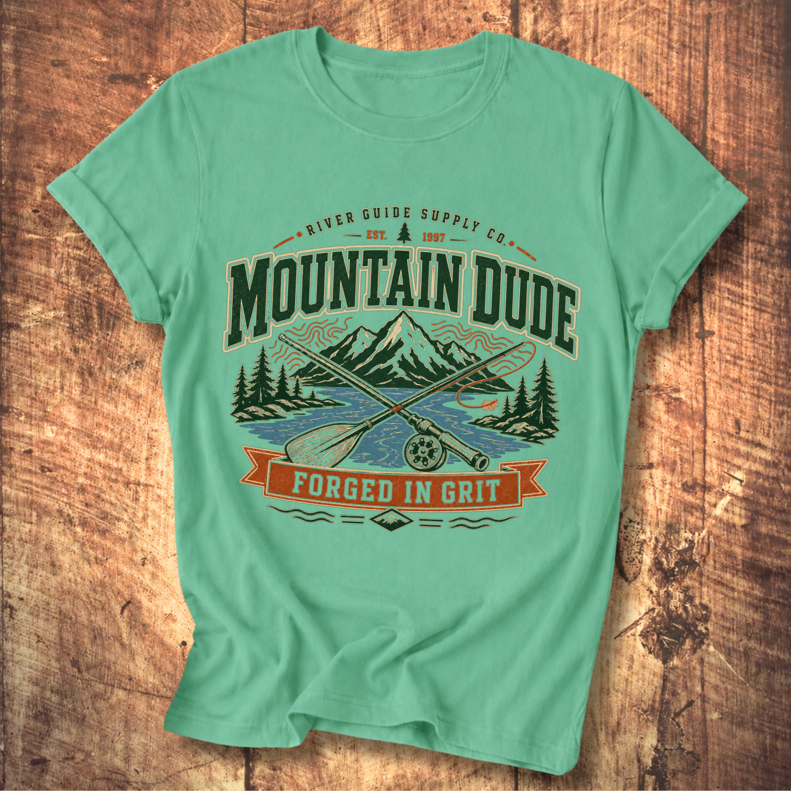 River Guide Mountain Dude Tee