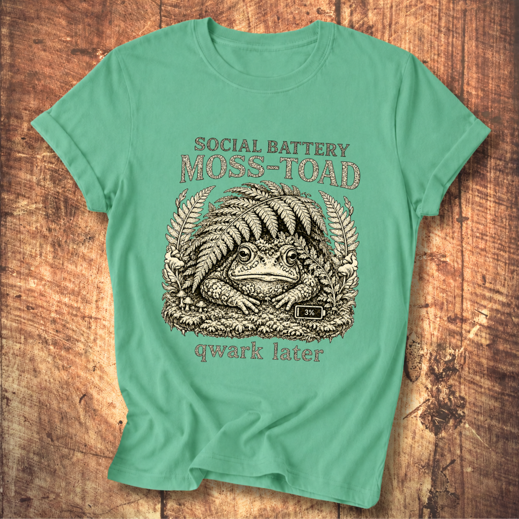 Social Battery Moss Toad Tee