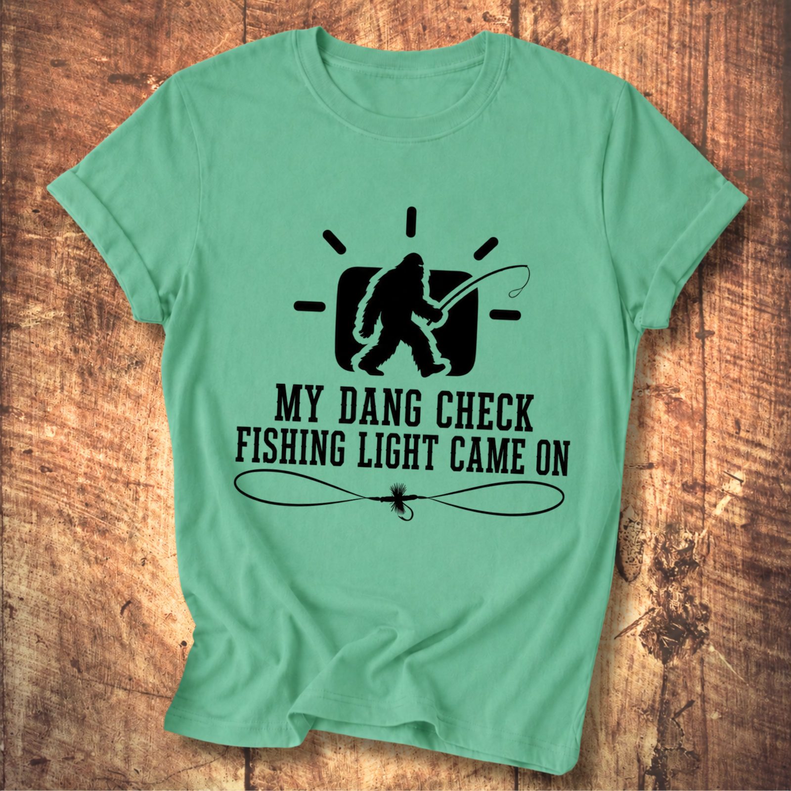 Dang Check Fishing Light T-shirt