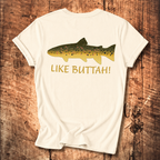 Like Buttah Brown Trout T-Shirt Back Print