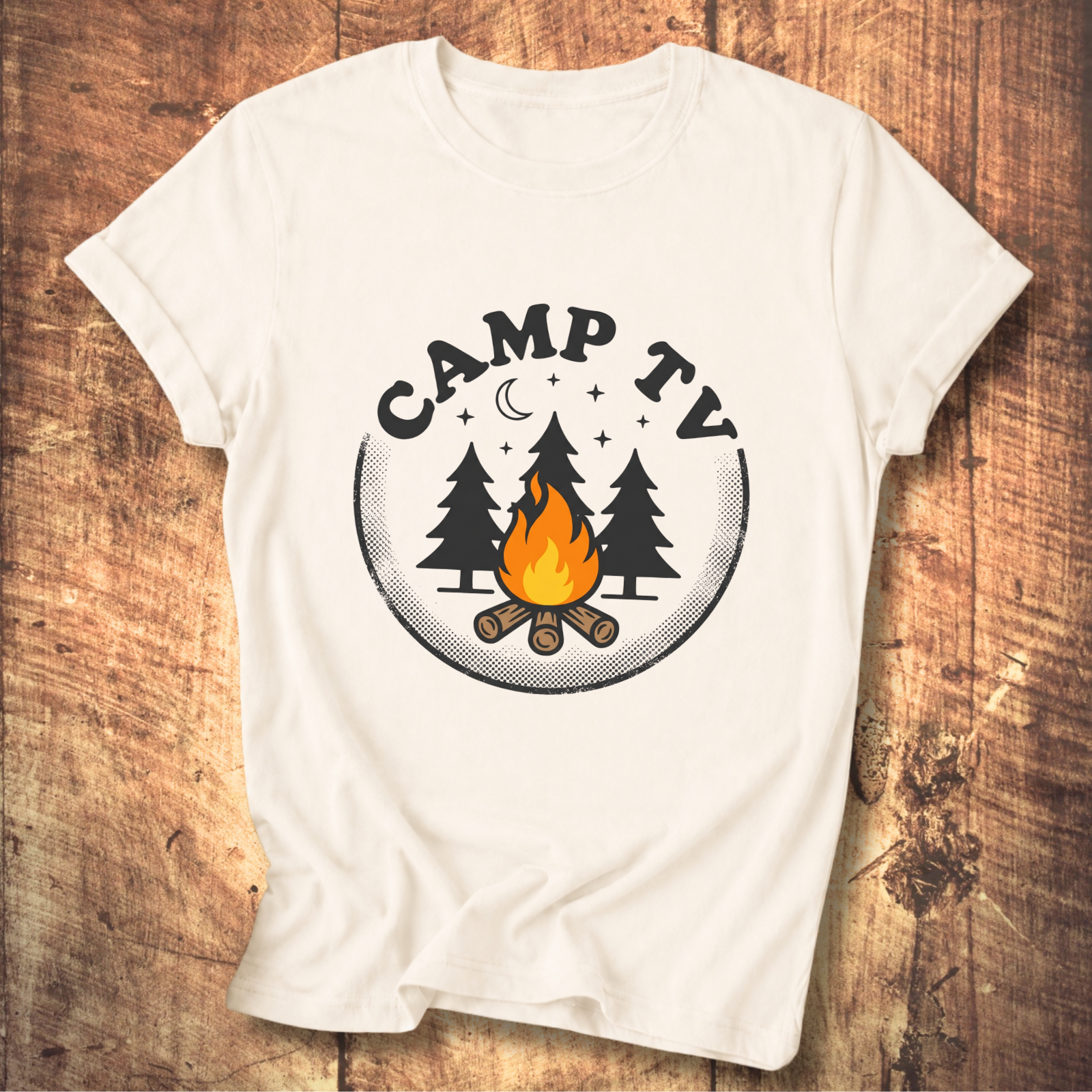 Camp TV Static Tee