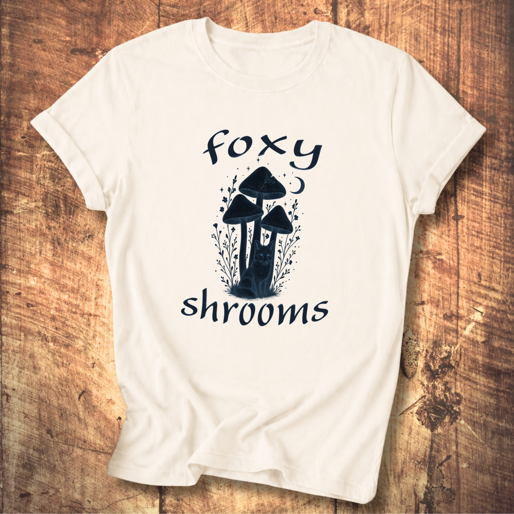 Foxy Shrooms Vintage Tattoo T-Shirt
