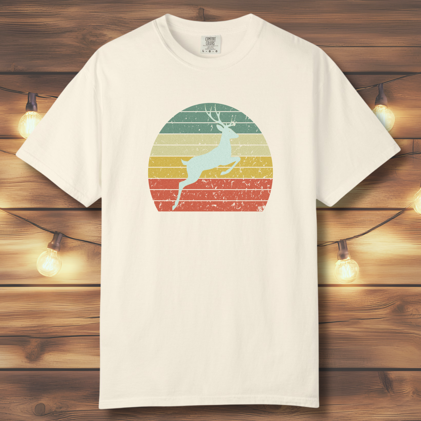 Vintage Sunset Deer T-Shirt